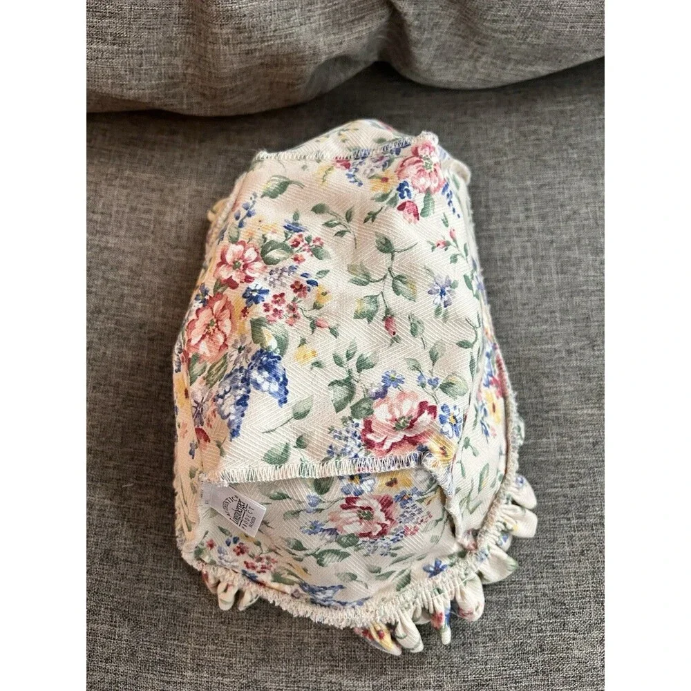 2003 Longaberger Liner for Small Easter Basket Spring Floral Ruffle Liner Only - Picture 6 of 7